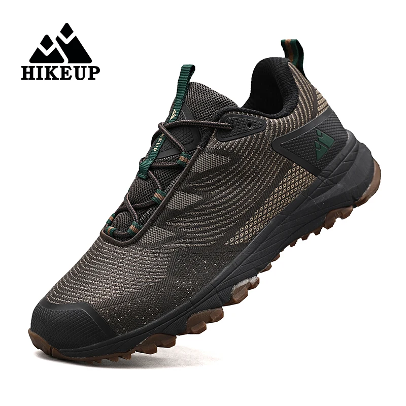 HIKEUP Men's Sneakers The North Hiking Men Sports Shoes for Trekking Trail Outdoor Walking Running Camping Male Shoes New Design