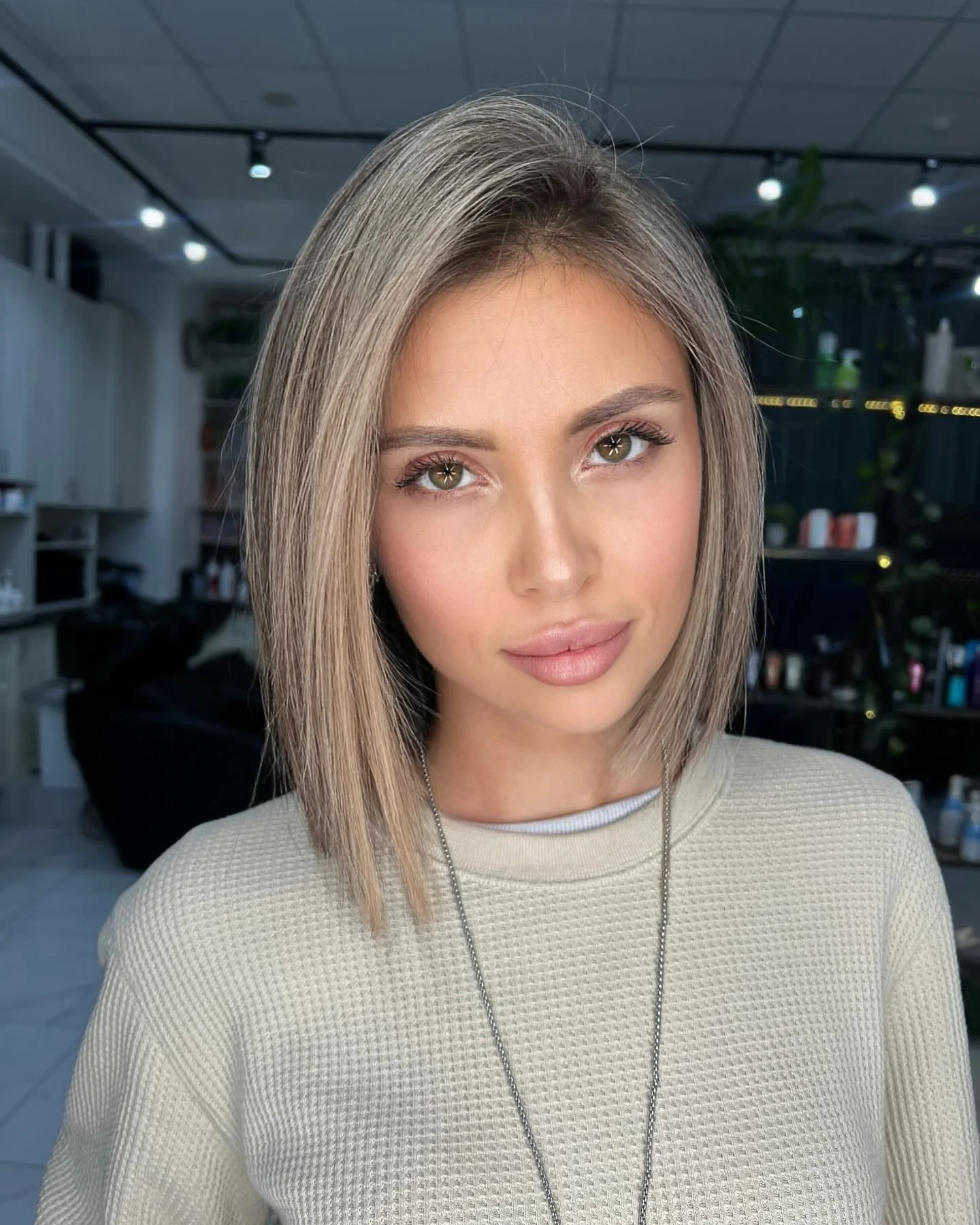 Светло-коричневый парик из 150% 180% плотности (окрашиваемый) короткий прямой полный