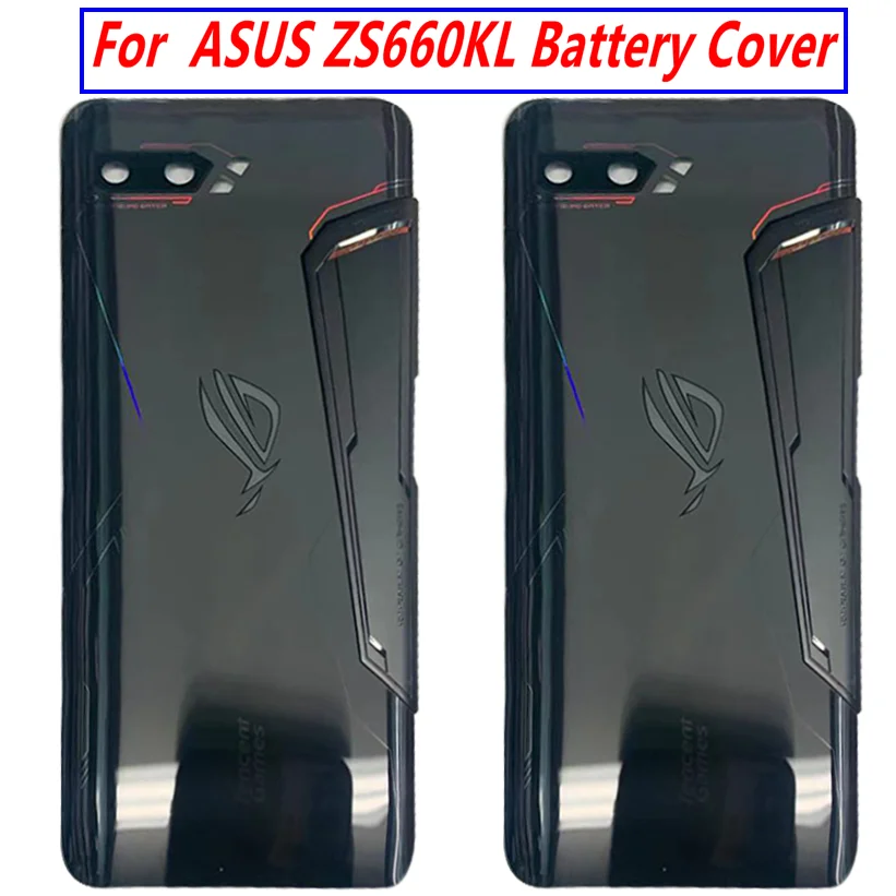 

Оригинальная Новинка для Asus ROG phone 2 ZS660KL задняя крышка батарейного отсека задняя Стеклянная Крышка корпуса чехол для Asus ZS660KL I001D Крышка батарейного отсека