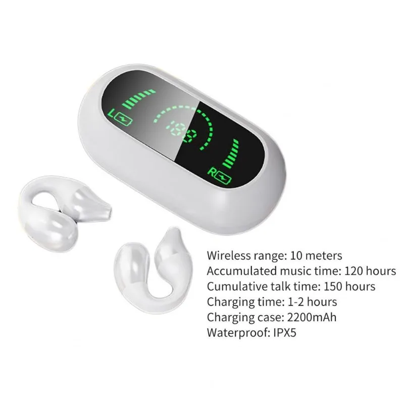 Беспроводная Bluetooth-гарнитура S03 5 3 спортивные наушники с зажимом экраном и