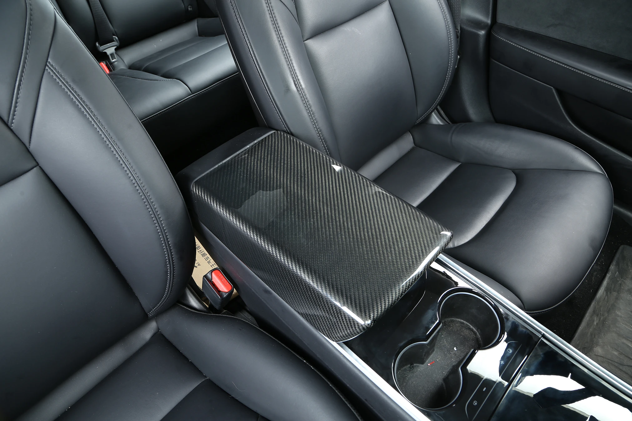 

Armrest Box Cover for Tesla Model 3 Y Real Carbon Fiber Snap-in Type Easy Installation Car Modification Decoration 2017-2023