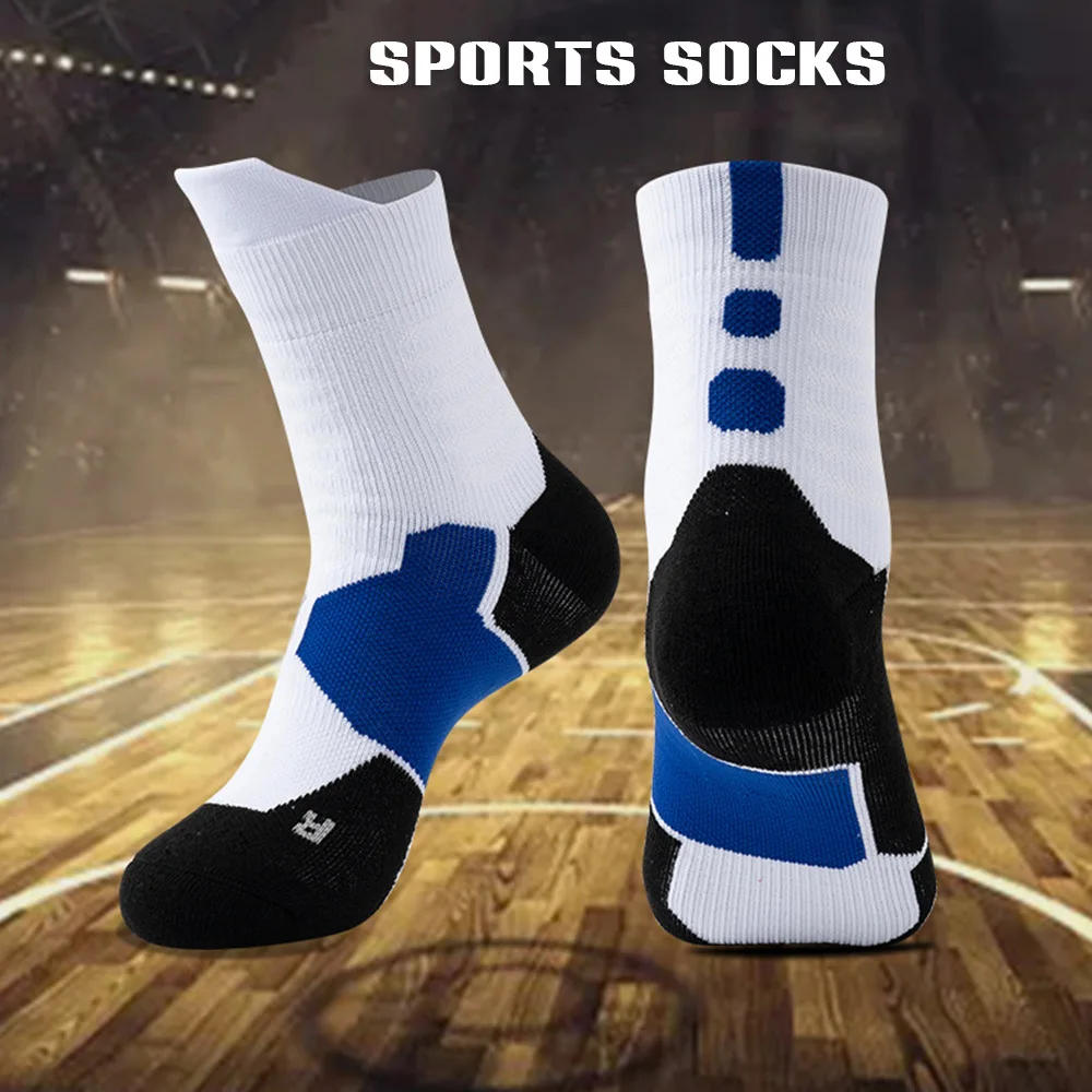 

Hot Men's Athletic Socks Cushioned Crew Moisture Control Comfort for Hiking Sports Compression Unisex Anti-odor for Men 1 Pair