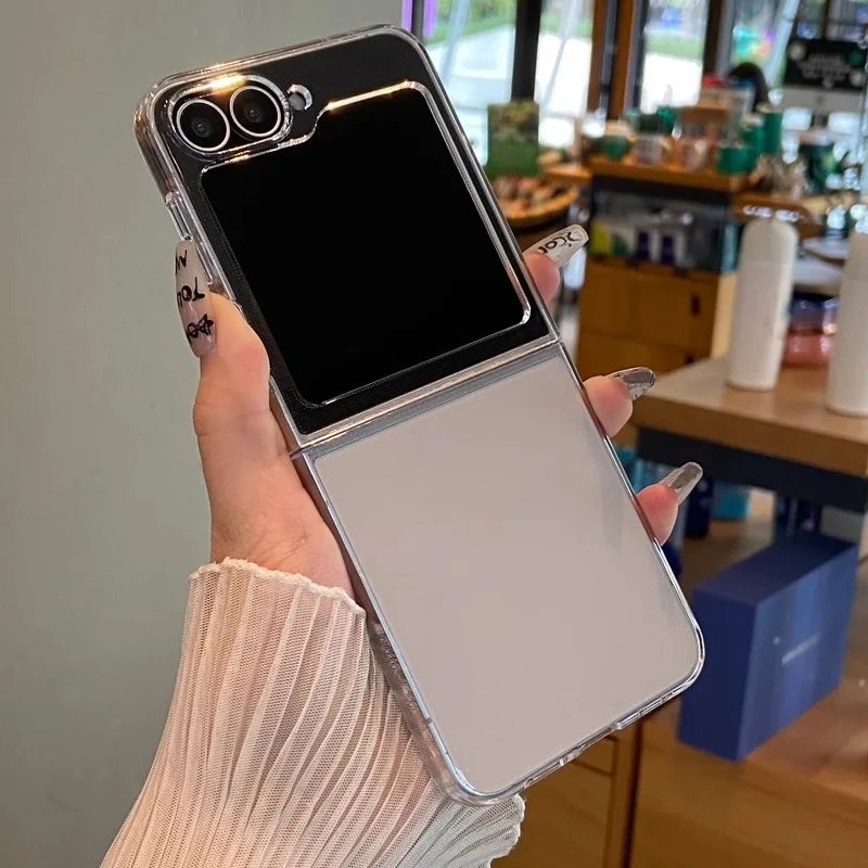 Для Samsung Galaxy Z Flip 6 5 flip6 Flip5 Flip6 Прозрачный ультратонкий жесткий чехол из ПК zflip6 flip z6