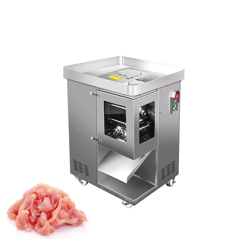 

Commercial Meat Slicing Machine, Electric Fully Automatic Fresh Meat Shredder, One-Time Molding