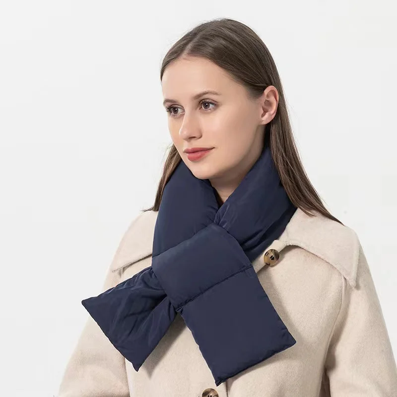 2024 зимний теплый шарф с хлопковой подкладкой непромокаемый снежный уличный