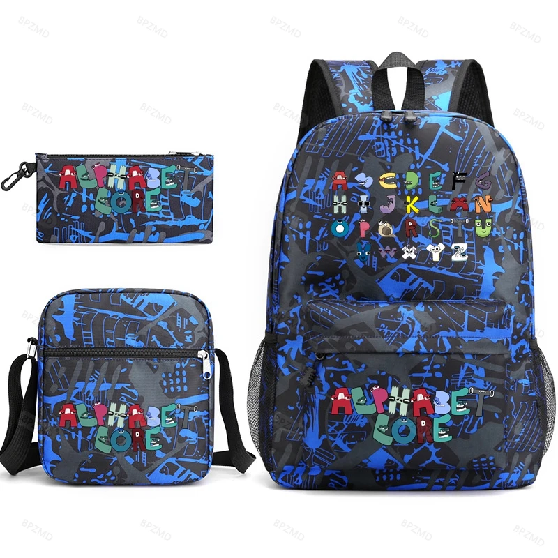 BPZMD Anime Print School BagCasual Student Backpack for Teenage Boys Girls Book Bag School for Kids Back to College Gifts