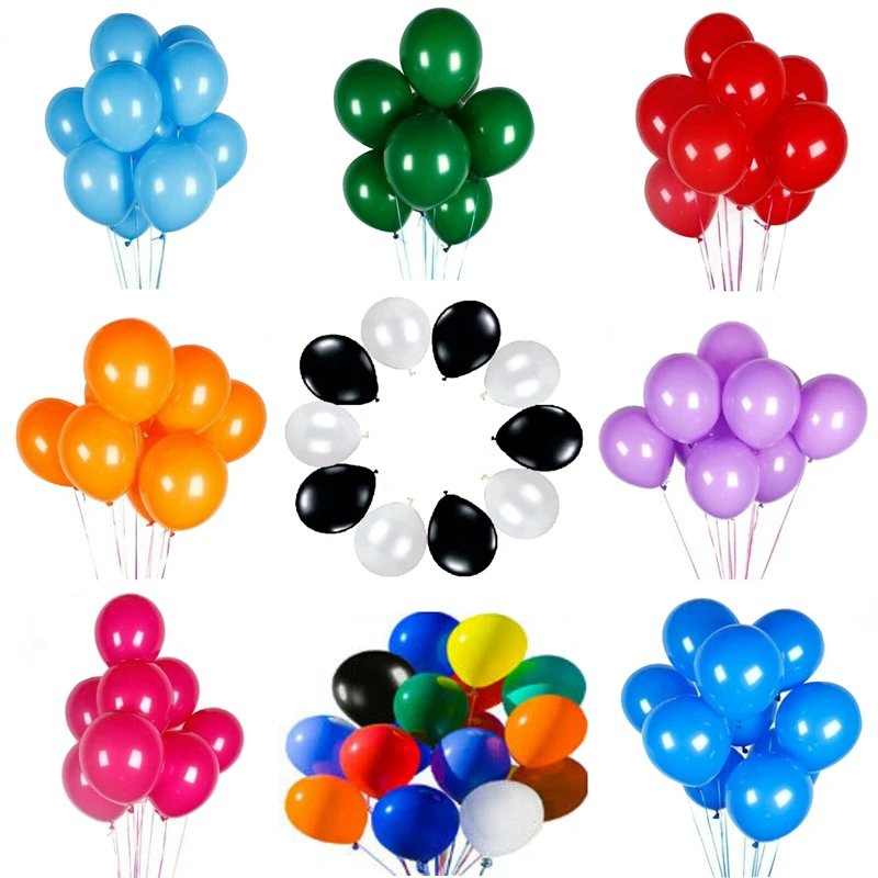 

30Pcs 10inch Round Balloons Kids Birthday Party Wedding Latex Ballon Garland Christmas Wall Decor Globos Anniversary Decorations