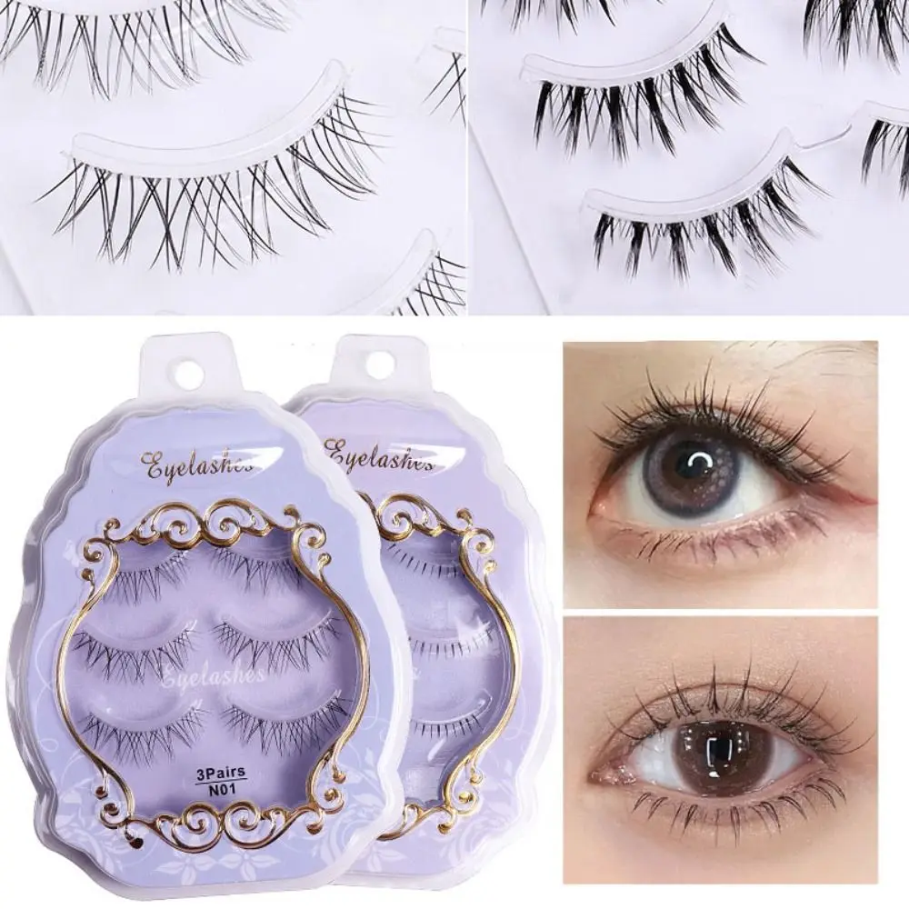 

Comic Eye Lashes Women Transparent Stem Eyelashes Extension Manga Lashes Makeup Tools Full Strip Eyelash False Eyelashes