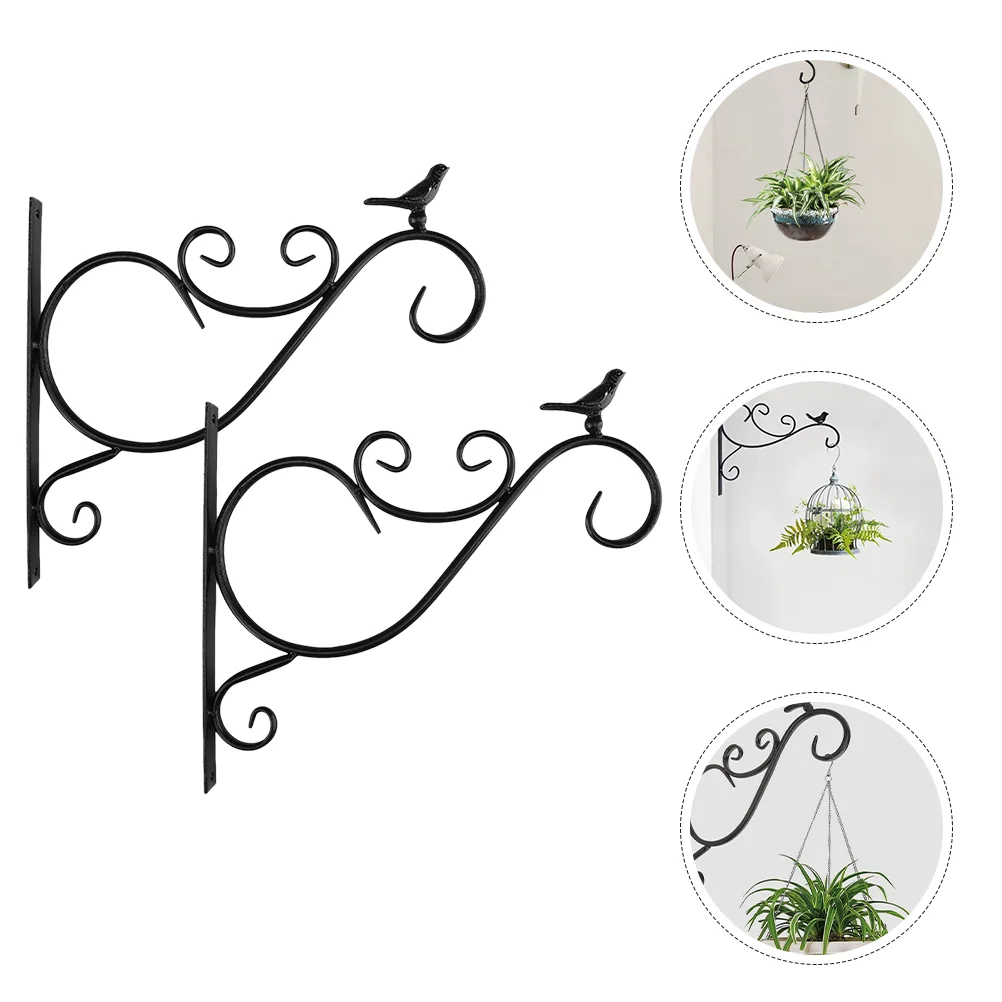 

Clothes Rack Flower Pot Bracket Hook Holder Wall Mount Stand Bird Feeder Hanging Iron Ceiling Hangers Garden Planter