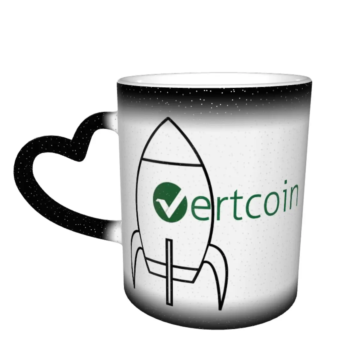 Керамическая Термочувствительная кружка Vertcoin с изображением неба 2 цвета