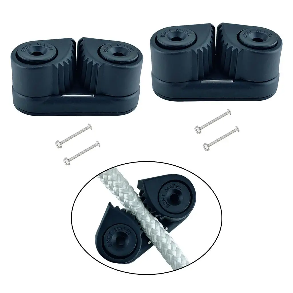 

2PCS Kayak Cam Cleat Canoe Sailing Boat Dinghy Cleats For 3-12mm Rope