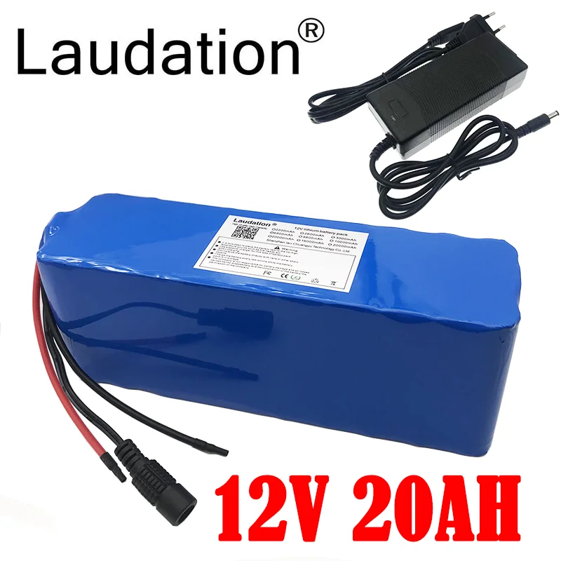 

Laudation 12V 20AH Rechargeable Battery With10A BMS 12.6V 18650 Li-ion Battery Hunting Xenon Fishing Lamp Outdoor Light Source