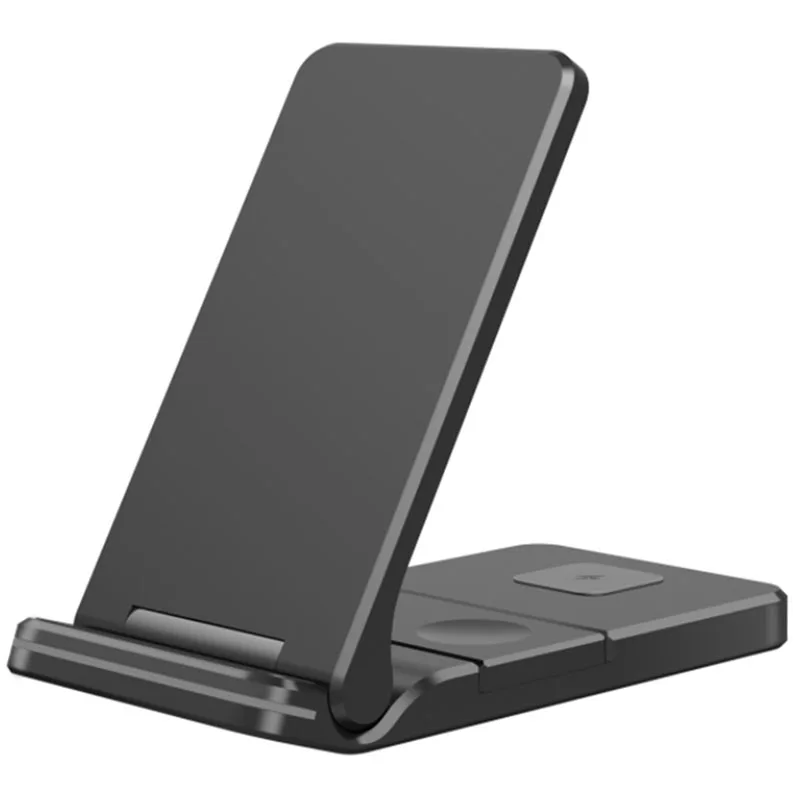 

Z6F 15W Fast Wireless Charging Pad For Phone And Earphone Folding Holder Charger 3 In 1 Wireless Charger Stand