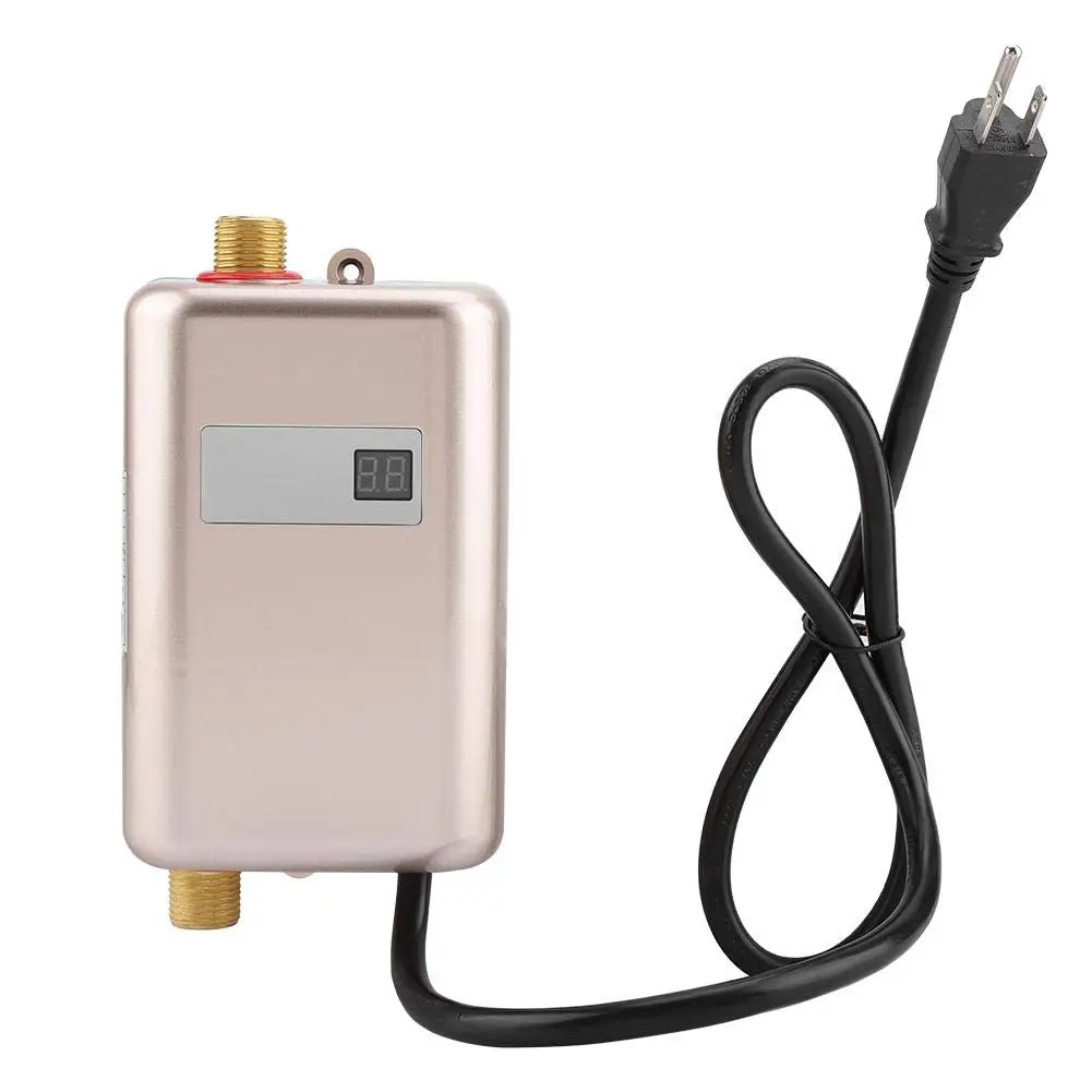 

3800W Electric Thankless Mini Instant Hot Water Heater 220/110V bathroom Faucet Tap Heating 3 Seconds Instant Heating