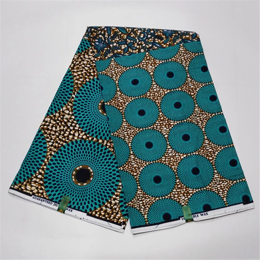 Vero tessuto cerato africano cerato nigeriano Ankara Block Prints tessuto Batik olandese Hollandais Pagne 100% cotone per cucire VL-96