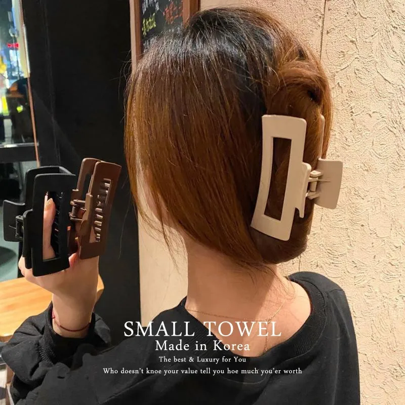 

10.5cm Large Size Geometric Hair Claw Hair Clip Women Headwear Hairpins Crab Barrette Korean Fashion Ornament Hair Accessories