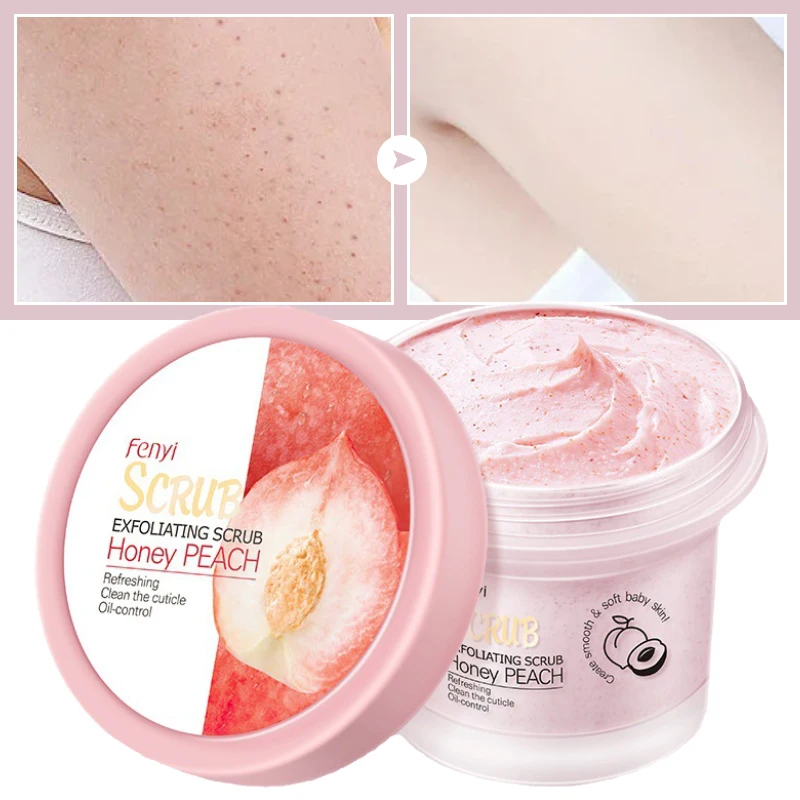 Whitening Body Scrub Dead Skin Removal Exfoliating Deep Cleansing Moisturizing Brightening Smooth Pore Body Skin Care 100g