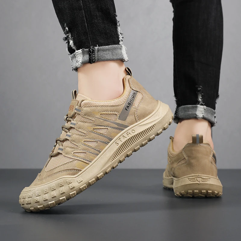 Мужская обувь новинка 2024 модная повседневная дышащие и удобные спортивные