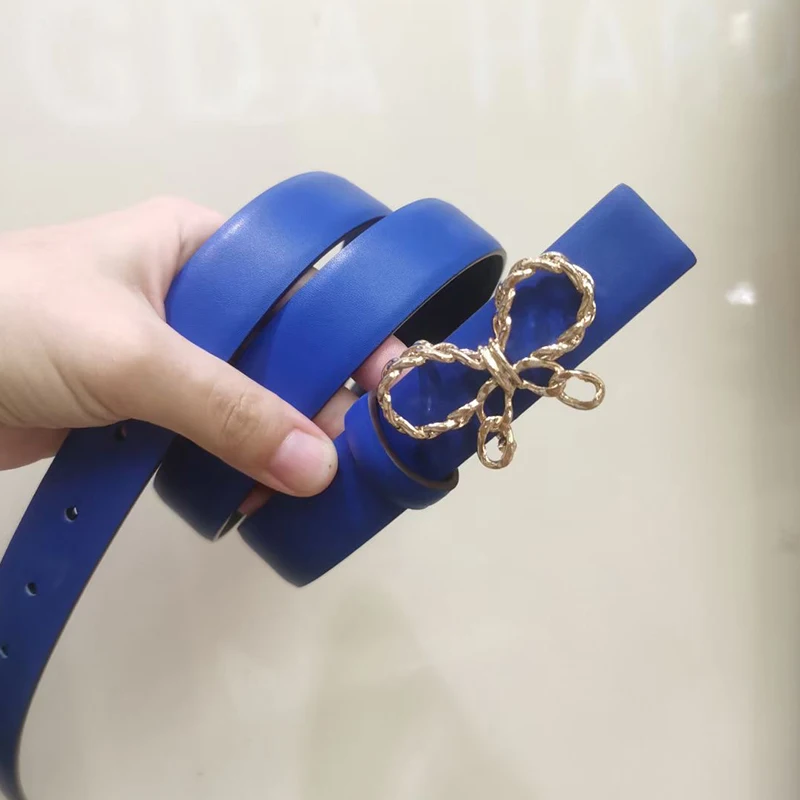 2022 Fashionable woman's bow belt 2.5cm brand high quality belt