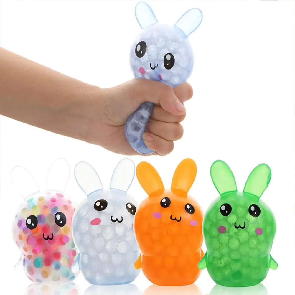 

Easter Cartoon Bunny Stress Relief Toy Vent Squeeze Decompression Toys Easter Party Gifts Toy for Kids Boy