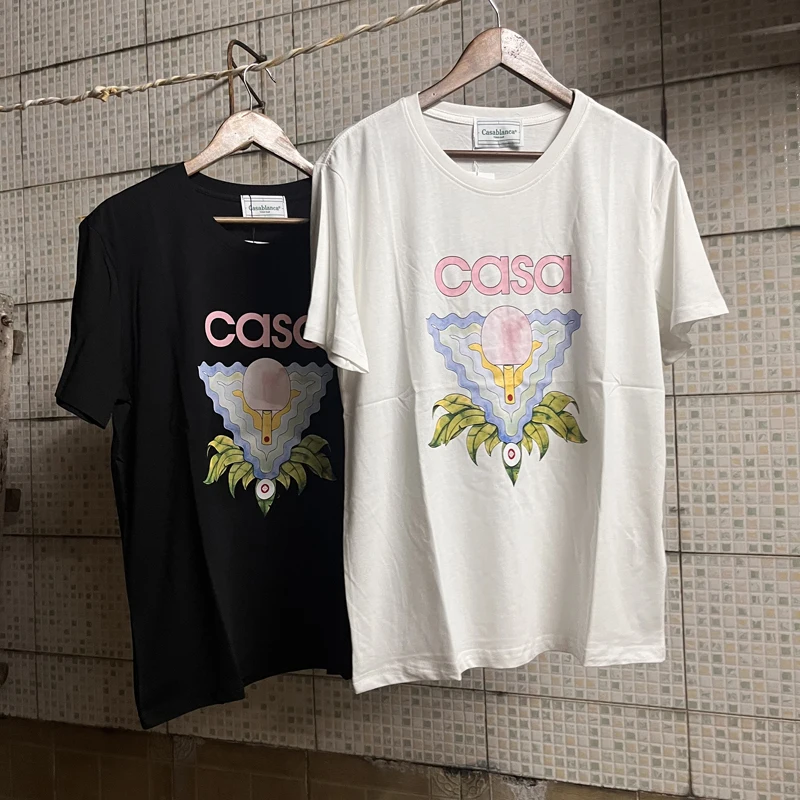 

Прямая поставка, топы с коротким рукавом и принтом «дабланка»