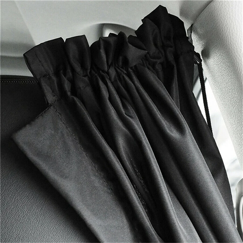 

Brand New For Privacy Travel Nap Car Curtain Curtains/Sun Shades Flexible Pongee Two Pieces 138*82cm UV Protection 2pcs 69*82cm