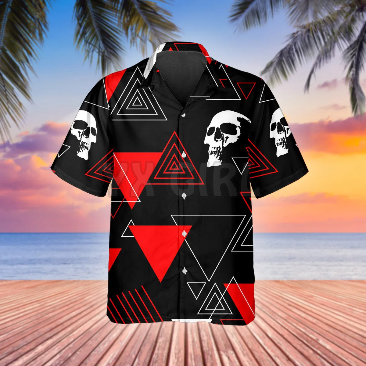 Head Caro Skull 3D All Over Printed Hawaiian Shirt Men's For Women's Harajuku Casual Shirt Unisex