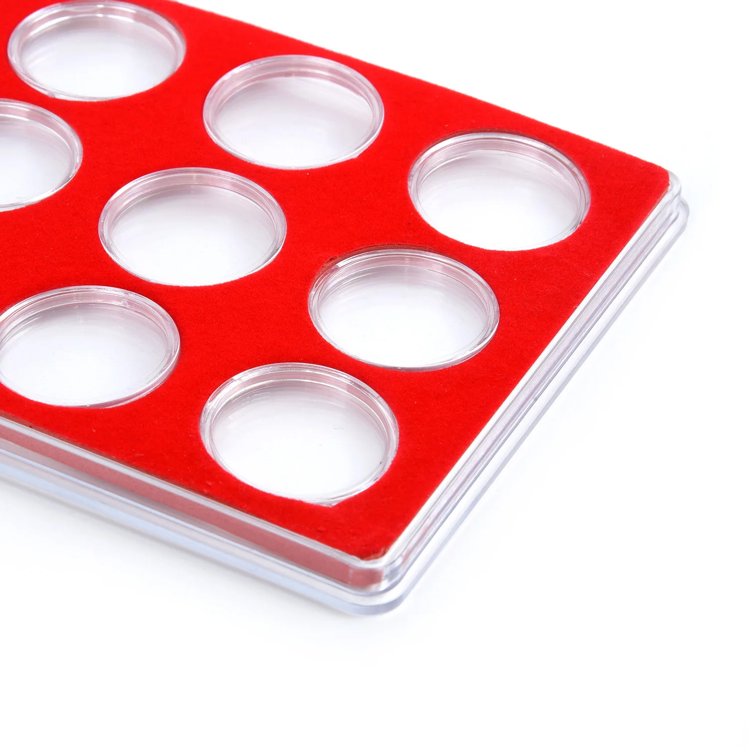 Защитный чехол для сбора монет квадратный держатель коробок лоток дисплея