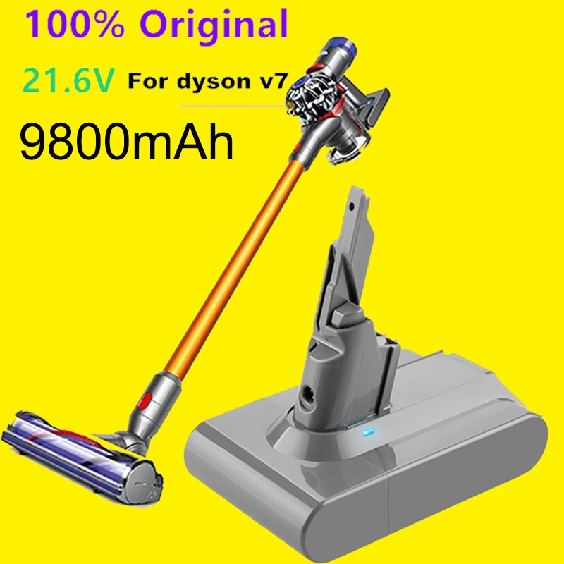 

Neue Dyson V7 Batterie 21,6 V 9800mAh Li-lon Akku Für Tier Pro Staubsauger Ersatz
