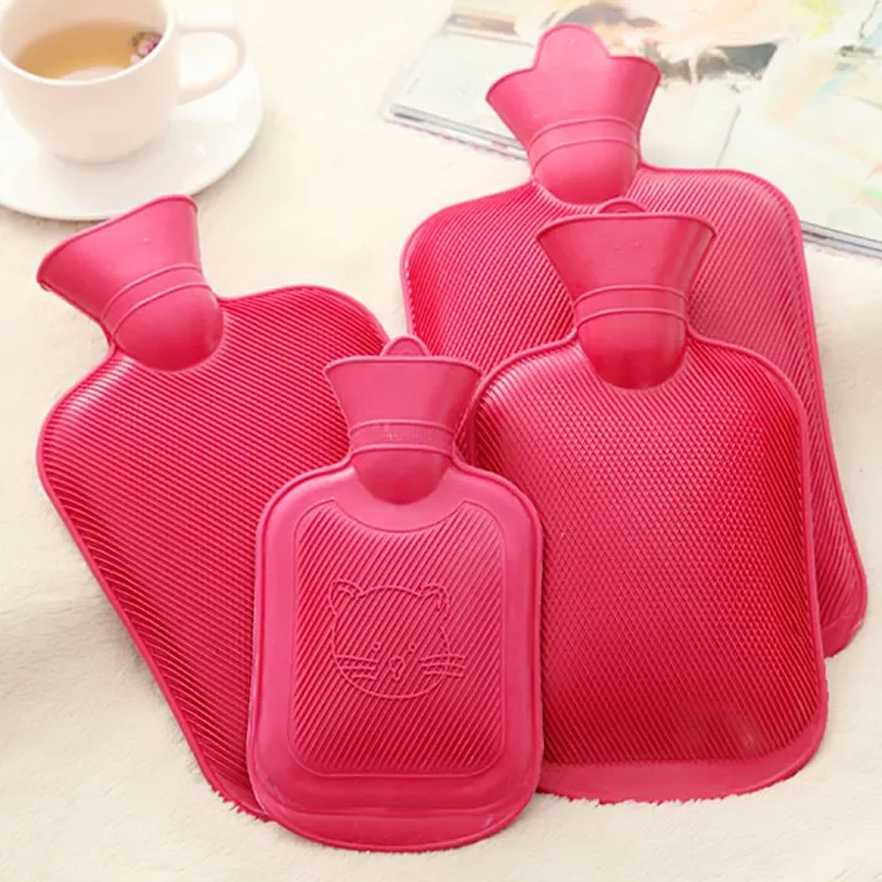 

XL Warm Water Bottle Thick High Density Rubber Hand Warming Water Bottles Winter Hot Water Bags Bottle Random Color 6A0128