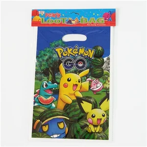 10PCS Pokemon Pikachu Gift Bag Kids Birthday Party Tool  Baby Shower Party Supplies Decoration Pikac