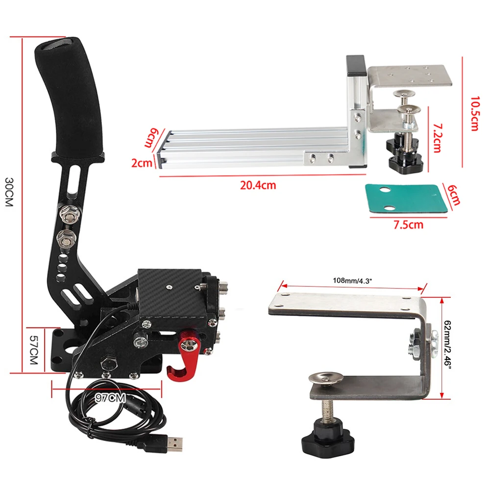Logitech Brake System Handbrake For Rally G29/G27/G25 PC Hall Sensor USB SIM Racing Games T300 T500 HB-1009 |
