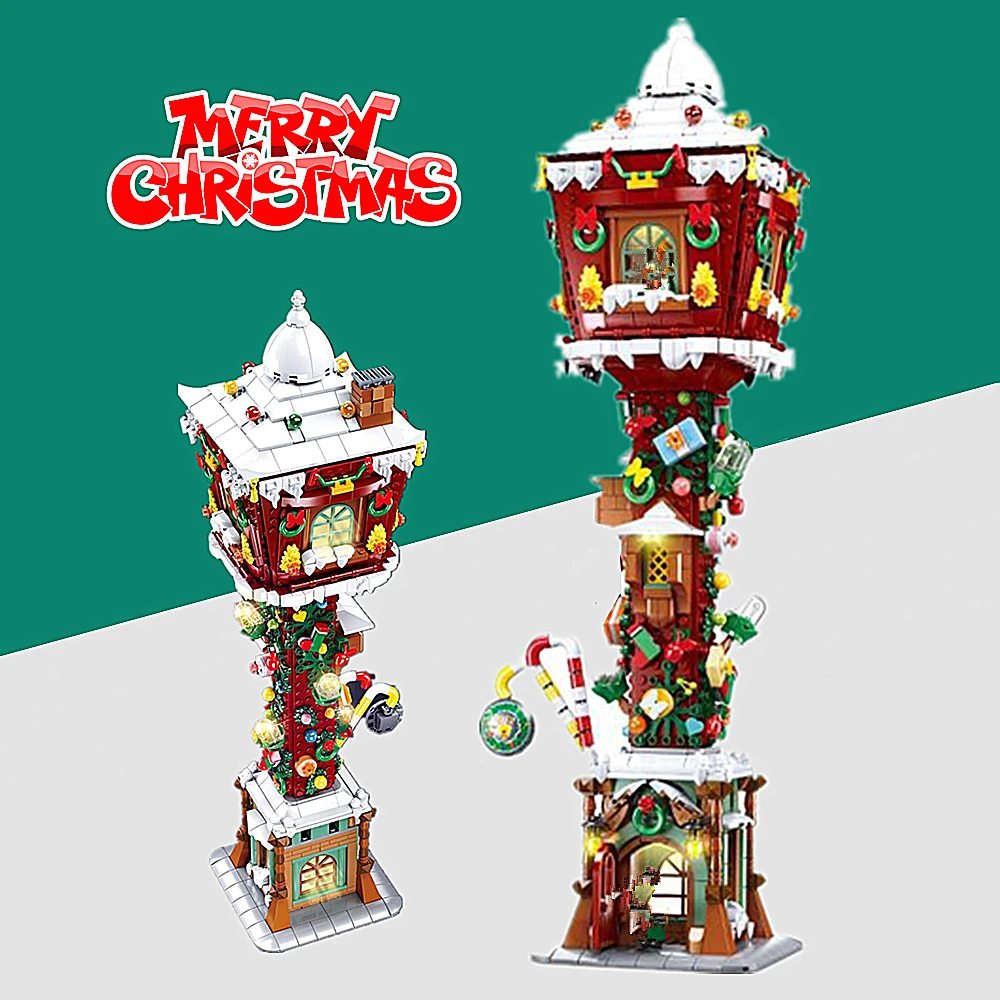 1799 шт. новогодний рождественский дом зимняя деревня уличсветильник свет