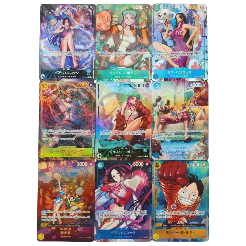 ONE PIECE Flash Card Monkey D Luffy Roronoa Zoro Nami Yamato Boa Hancock OPCG DIY фигурки героев Аниме игра