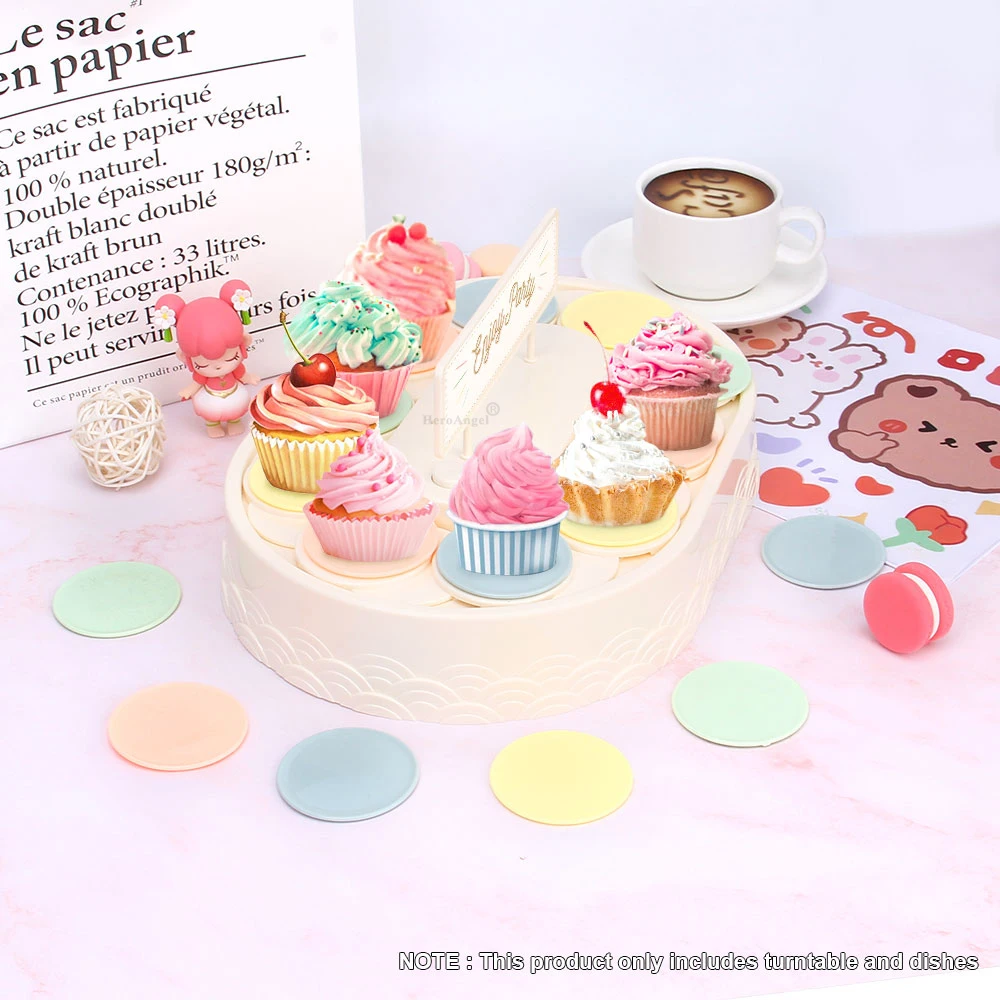 Прямая поставка практичный автоматически вращающийся десертный стол подставка