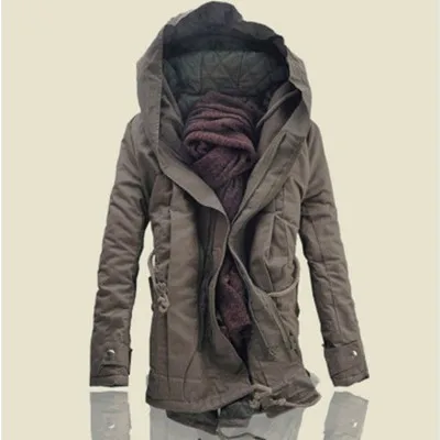 2022 Fashion Plus Size 6XL Long Hooded Cotton Clothes Man's Thickened Warm Windbreaker Streetwear Winter Jacket Men Coat