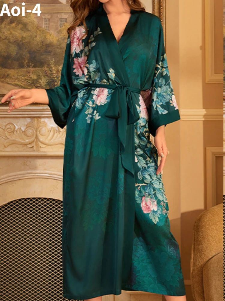 Модная пижама в китайском стиле для женщин весна-осень 2024 новый роскошный банный