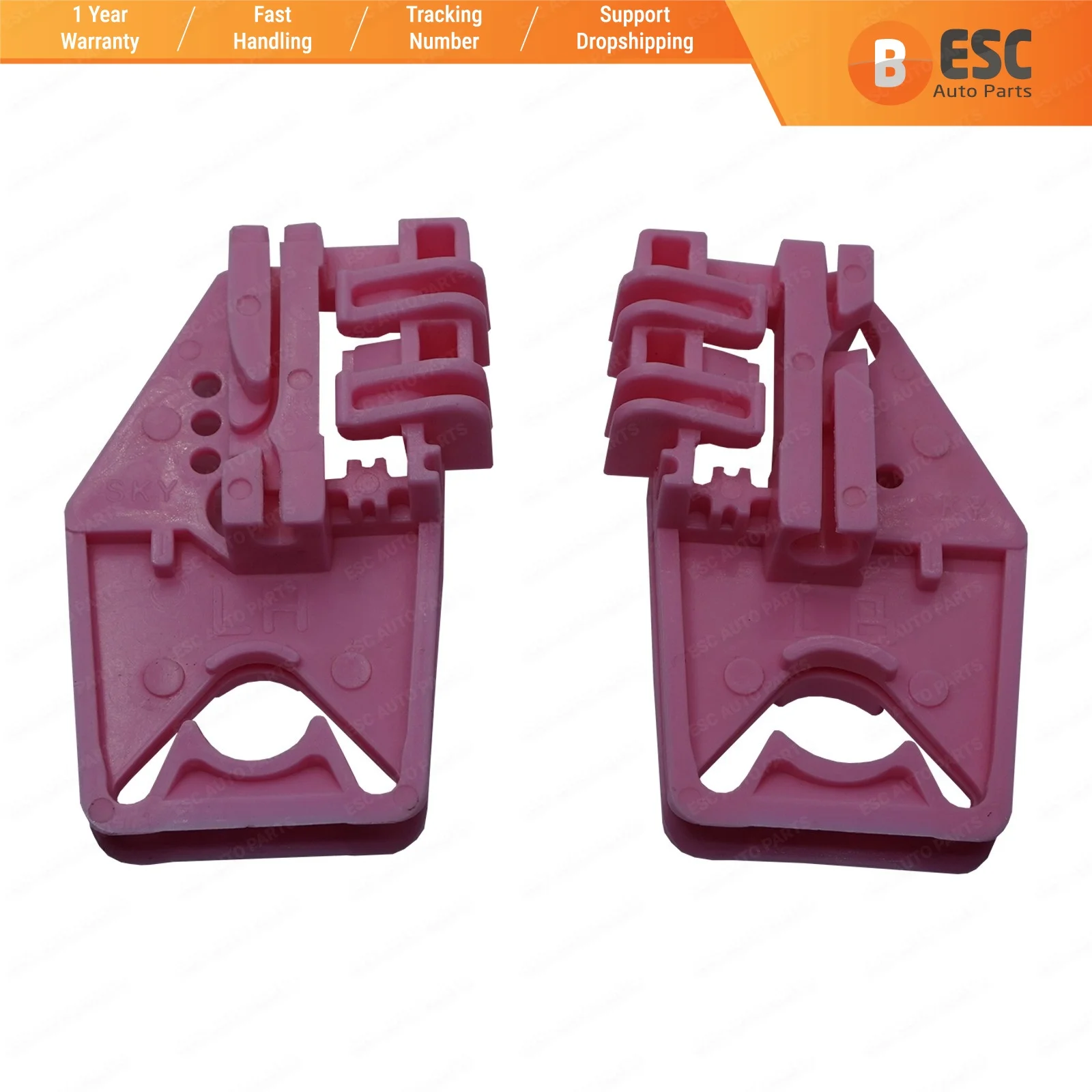 

ESC Auto Parts EWR336+EWR337 Window Regulator Clips Front Left 1Z1837461 for Skoda Octavia Laura MK2 1Z Fast Shipment