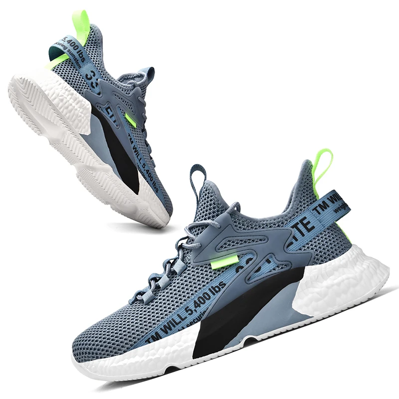 Fashion Men's Shoes Breathable Mesh Running Shoes Outdoor Fitness Training Sports Shoes Non-slip Wear-resistant Sneakers