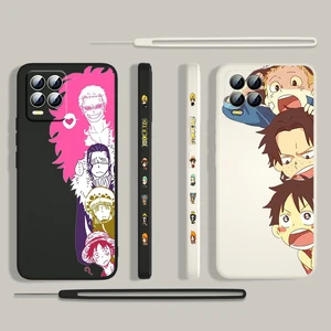 anime cute one piece for oppo realme 50i 50a 9i 8 6 pro find x3 lite gt master a9 2020 liquid left rope phone case capa cover free global shipping