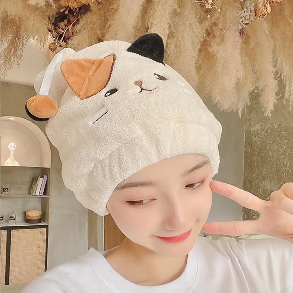 

Отличная шапочка для сушки волос, не линяет, экологически чистое утолщенное полотенце для сушки волос, Бытовые аксессуары