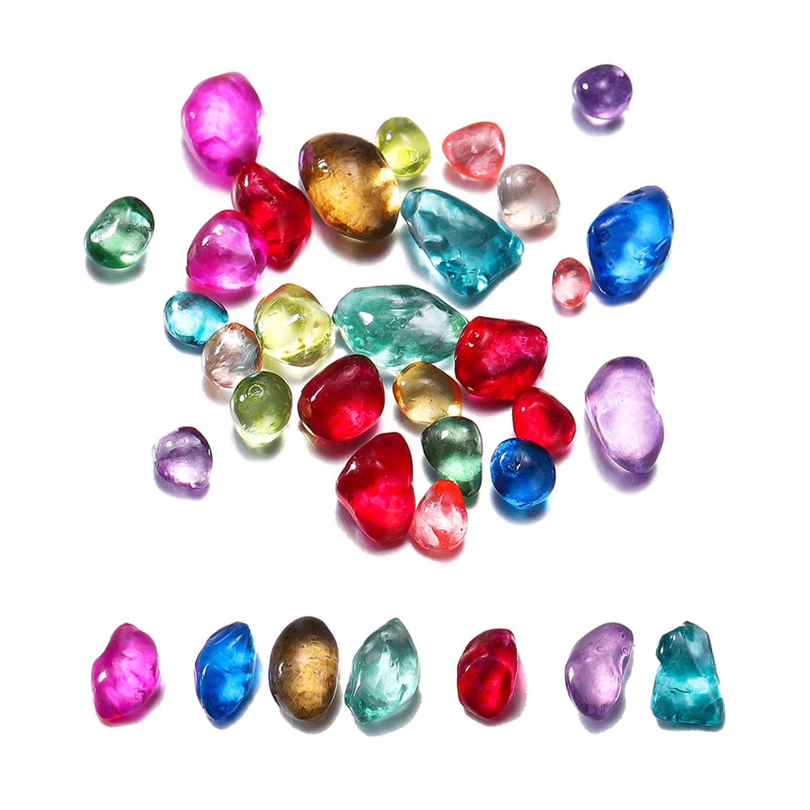 

20g 3-8mm Crushed Glass Stone Glitter Filler For DIY Epoxy Resin Mold Silicone Jewelry Nail Craft Making Supplies Accessories