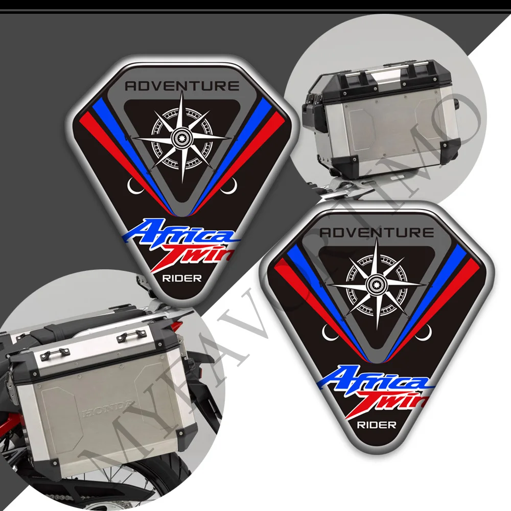 Фото Для Honda AfricaTwin Africa Twin CRF1000L CRF 1000 1100 L 1100L Накладка на бак Газ Мазут Комплект коленного багажника Наклейки на лобовое стекло №2