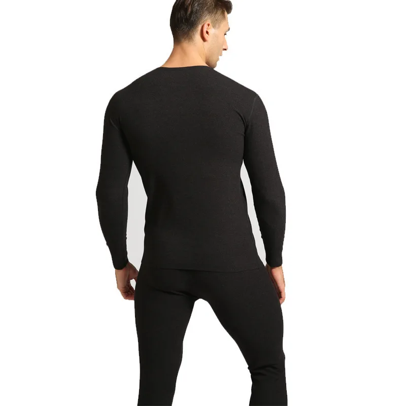

Qiuyi long trousers men's velvet thickening high-necked autumn middle-aged electric thermal underwearnew