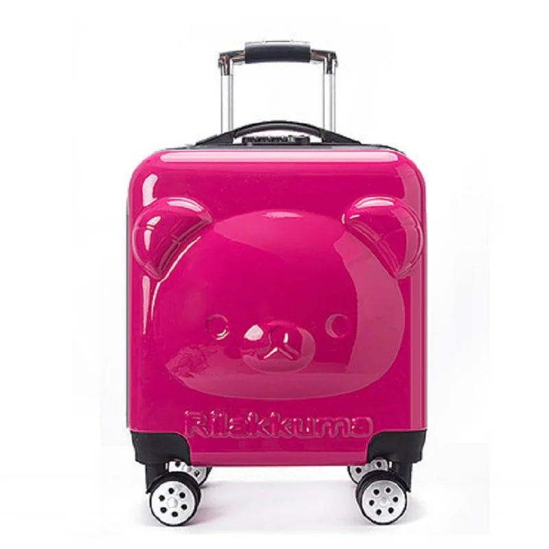 18 Inch Cartoon Cute Luggage Fashion 20 Inch Comfortable Trolley Bags Children Adult Travel Boarding Cases