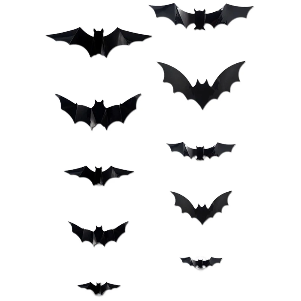 

Outdoor Bats Halloween Decorations Delicate Wall Sticker Night Light Decorative Stickers Large