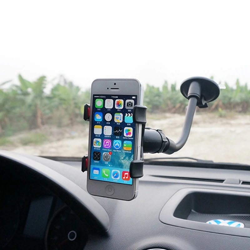 

Car Suction Cup Phone Holder Multipurpose 360° Rotating Auto Cellphone GPS Bracket Plastic Vehicle Phone Support Rack
