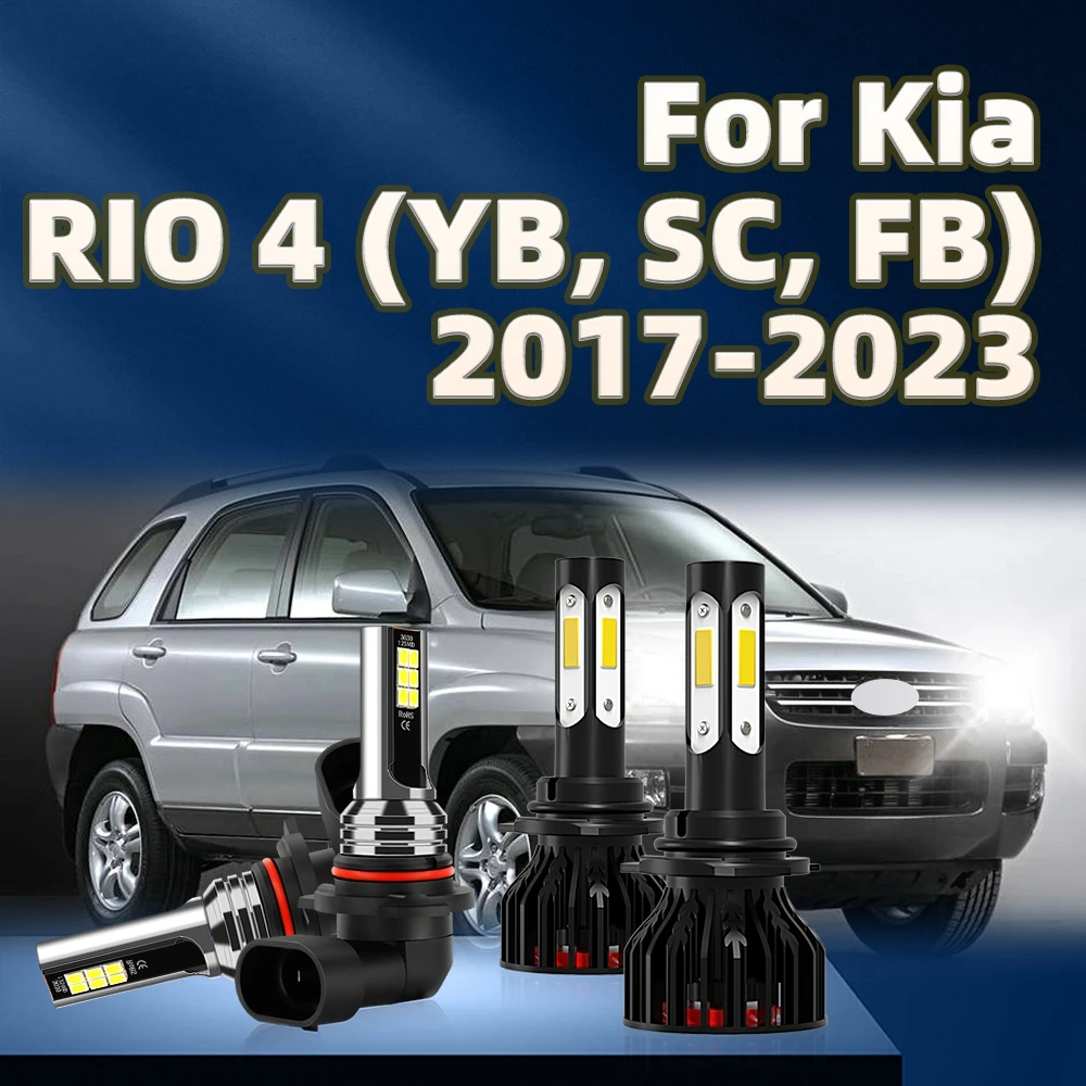 4 шт. 130 Вт Светодиодная лампа для автомобиля HB3 HB4 противотуманная фара Kia RIO YB SC FB