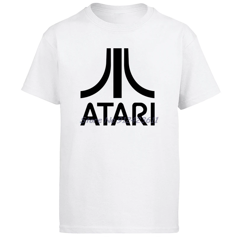 Atari-Camiseta de Japón con Logo japonés para hombre, camisa de gran tamaño con estampado de los Invaders del espacio, Commodore C64, Retro, Vintage, Hipster, transpirable