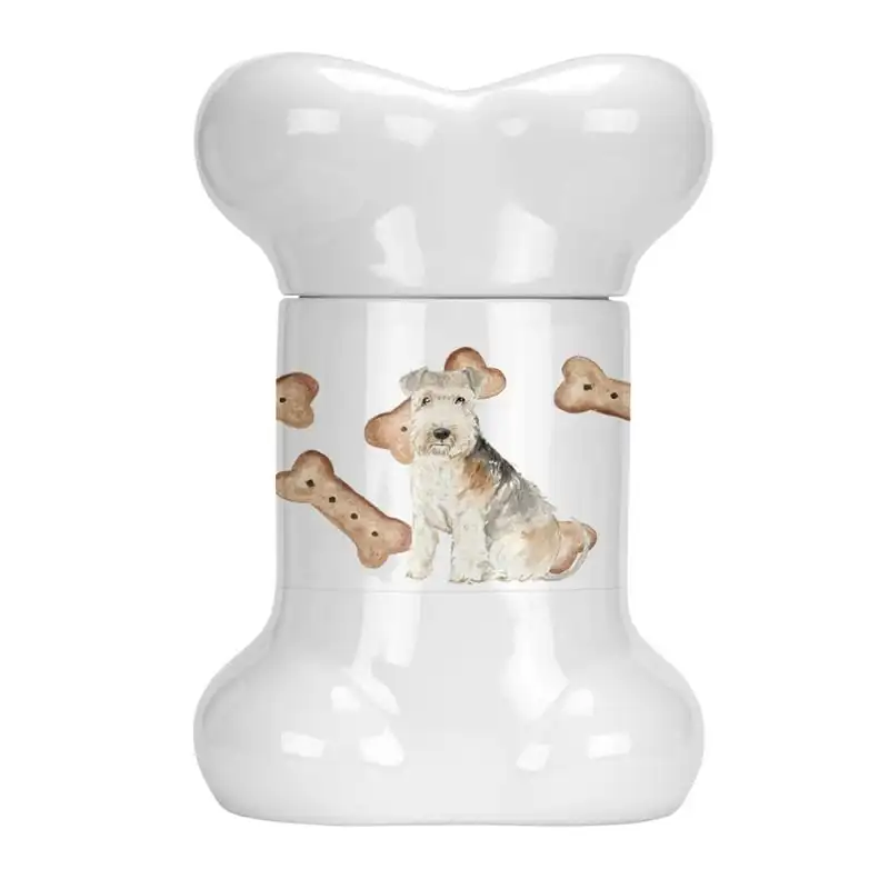 

Treasures CK2321BSTJ Lakeland Terrier Bone Shaped Treat Jar, , multicolor